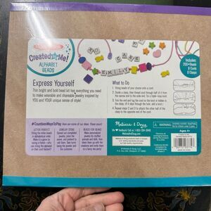 Melissa & Doug Alphabet Beads - Vibrant Craft Set